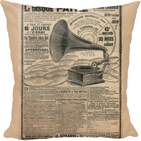Advertising for phonographs 'Pathe'1907 - Le disque pathe