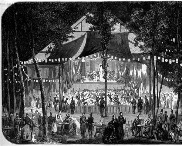 Bal organized at the military camp of Chalons, Marne (51), 1858