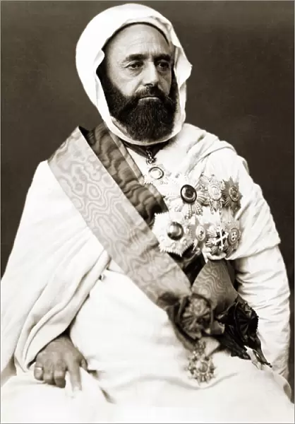 Portrait of Abd el Kader (Abd El-Kader) around 1875