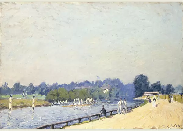 The Road to Hampton Court; La Route de Hampton Court, 1874 (oil on canvas)