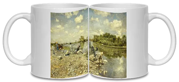 The Laundry; La Lavandaie, 1874 (oil on panel)