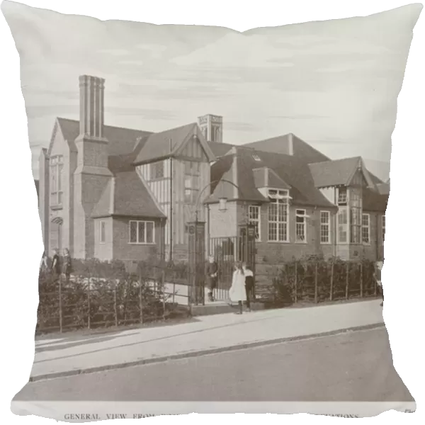 The Infant School, Bournville, General View from Road, showing Front and East Elevations (b  /  w photo)