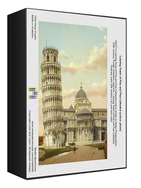 Leaning Tower of Pisa and Pisa Cathedral (colour photo)