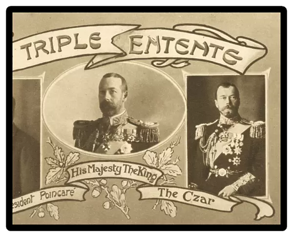The Triple Entente (b  /  w photo)