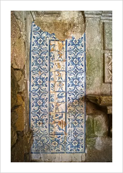 Panel depicting hunting scenes, Tarouca, Portugal (ceramic tiles)