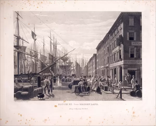 South Street from Maiden Lane, undated (aquatint)