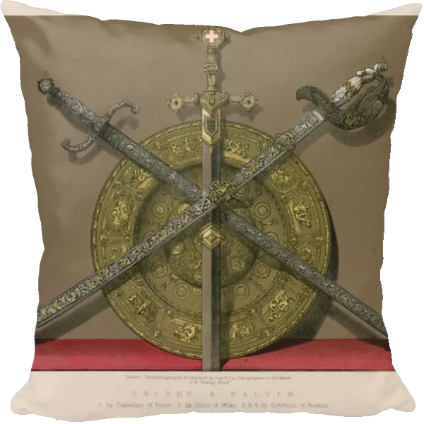 Swords and Salver (chromolitho)