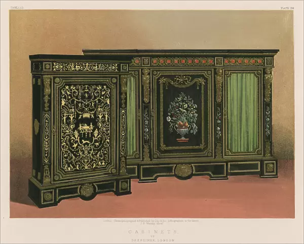 Cabinets by Dexheimer, London (chromolitho)