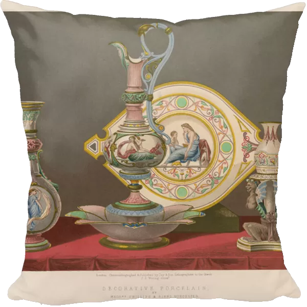 Decorative Porcelain by Messrs Phillips and Binns, Worcester (chromolitho)