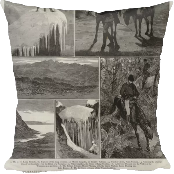 Exploration in the King Country, North Island, New Zealand, III (engraving)