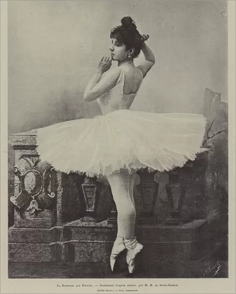 Ballerina en pointe (litho)