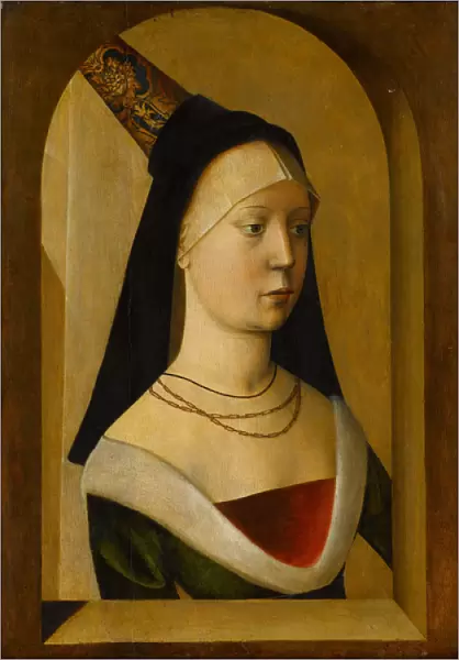Portrait of a Woman, c. 14775-80 (oil on oak) Netherlandish or