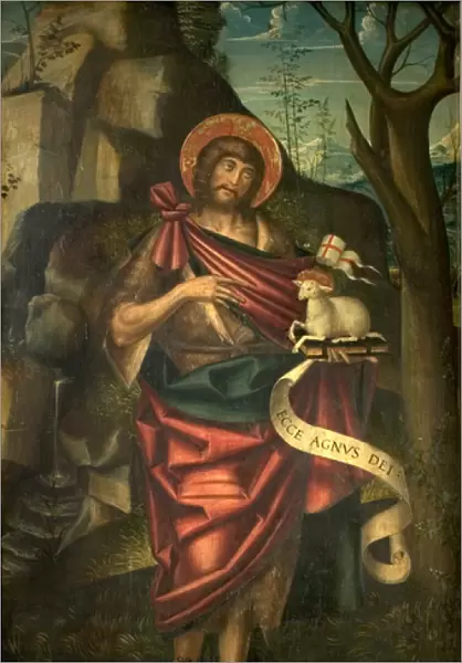 St John the Baptist in the Wilderness (recto), c. 1520 (oil on wood)