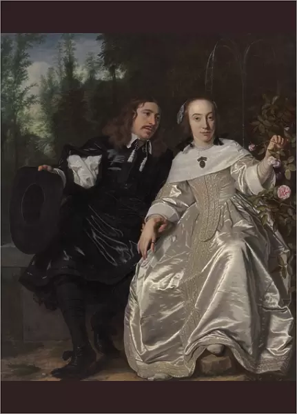 Abraham del Court and his wife Maria de Kaersgieter, 1654 (oil on canvas)