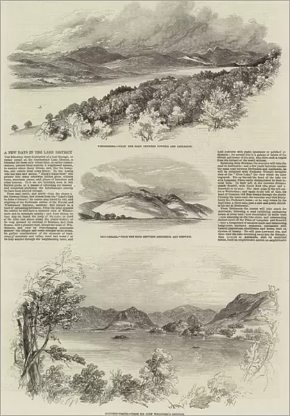 A Few Days in the Lake District (engraving)