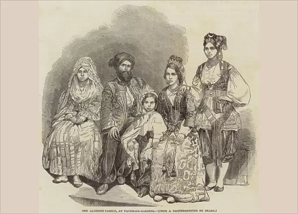 The Algerine Family, at Vauxhall-Gardens (engraving)
