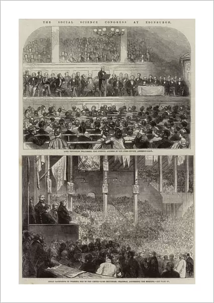 The Social Science Congress at Edinburgh (engraving)