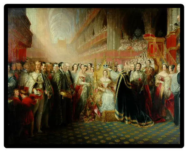 Coronation of Queen Victoria (oil on canvas)