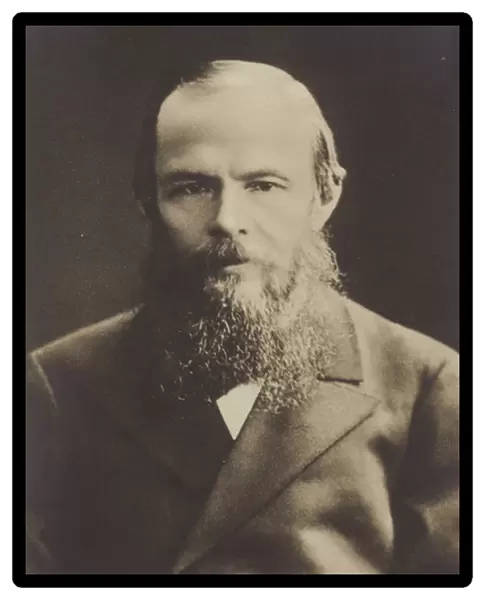 Fyodor Dostoyevsky, Russian novelist and short story writer (b  /  w photo)