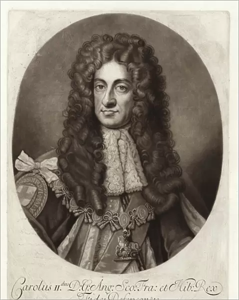Portrait of King Charles II (engraving)