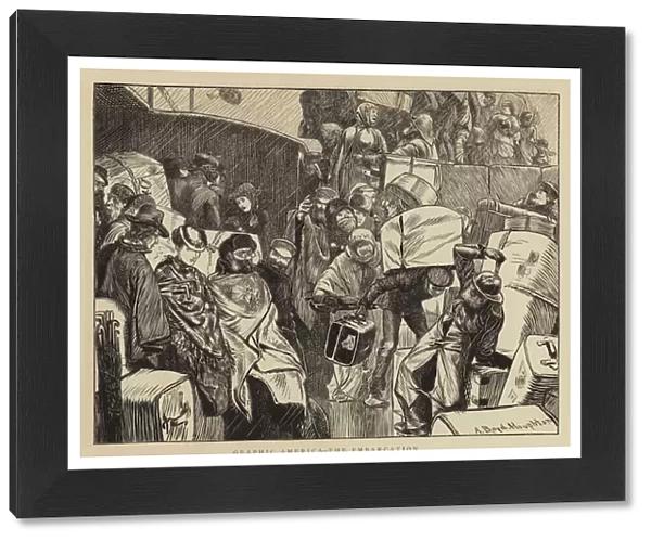 Graphic America, the Embarkation (engraving)