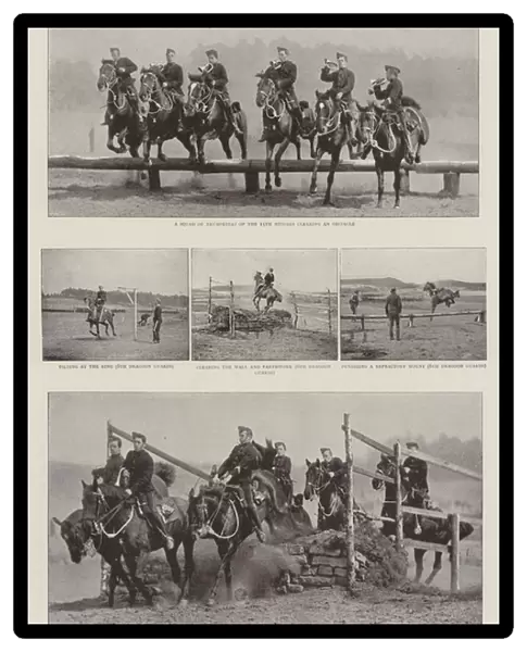 Cavalry Exercises at Aldershot (b  /  w photo)