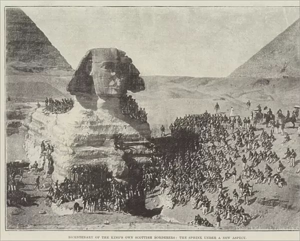 Bicentenary of the Kings Own Scottish Borderers, the Sphinx under a New Aspect (b  /  w photo)