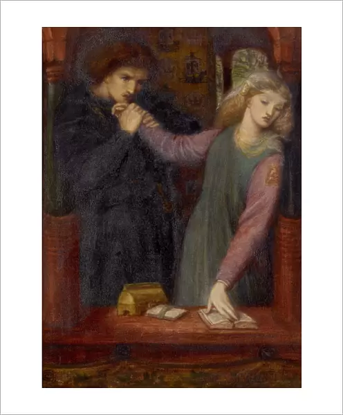 Hamlet and Ophelia, 1866 (watercolour and gum arabic on paper)
