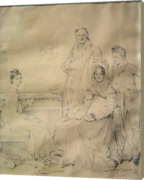 The Stamaty family Portrait of the family around Constantin Stamaty, of Greek origin