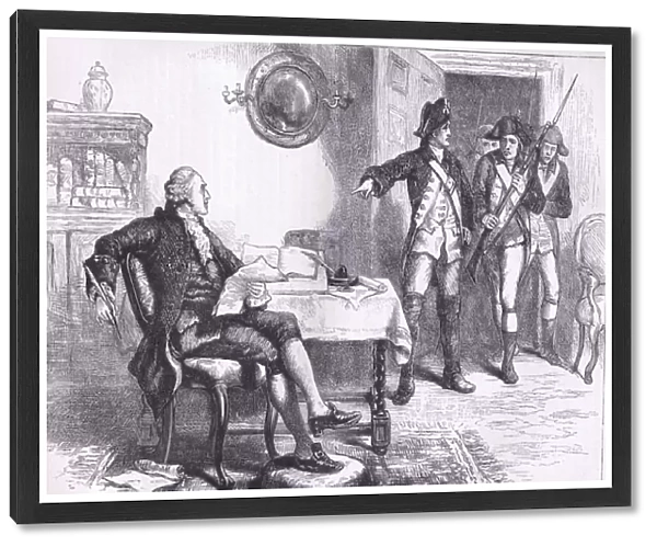 Arrest of William Franklin, illustration from Cassells History of the United States