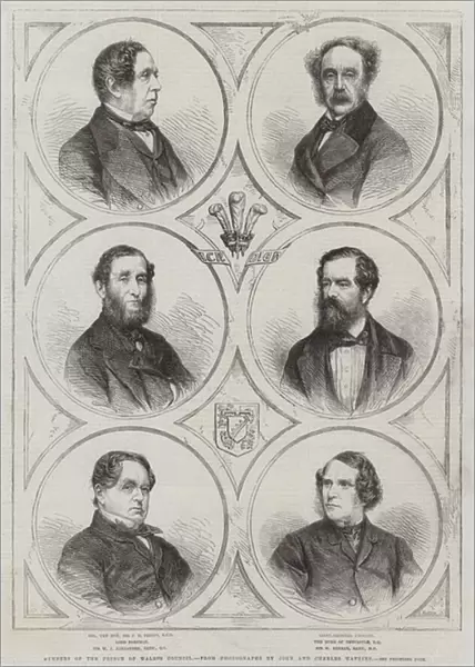 Members of the Prince of Waless Council (engraving)