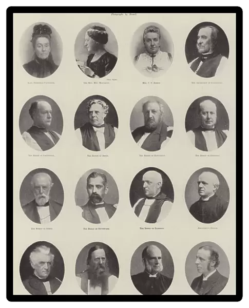 The Church Congress at Newcastle-on-Tyne, Prominent Speakers (b  /  w photo)