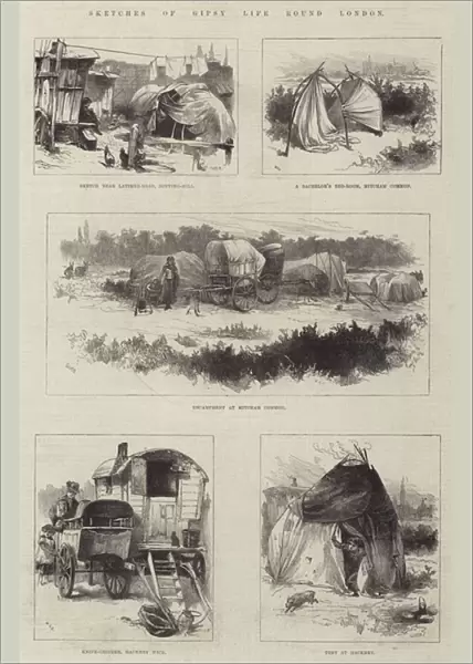 Sketches of Gipsy Life round London (engraving)