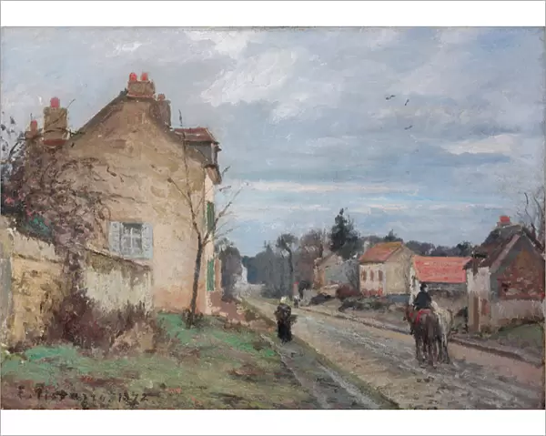 The Road to Louveciennes; La route de Louveciennes, 1872 (oil on canvas)