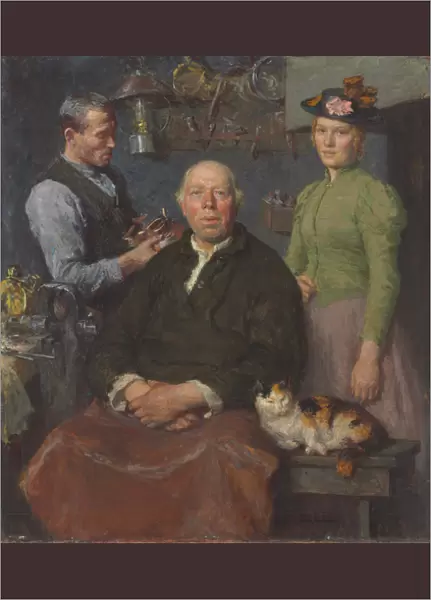 The Smithy, c. 1910 (oil on canvas)
