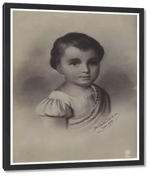 Emperor Franz Joseph I of Austria as a young child in 1831 (litho)
