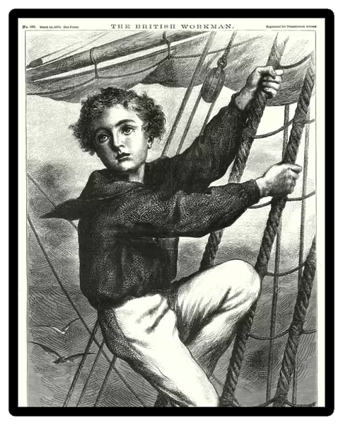'Going aloft;'or, how the Young Sailor was promoted (engraving)