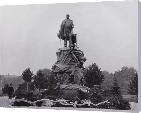 Leipzig: Bismarck-Denkmal (b  /  w photo)