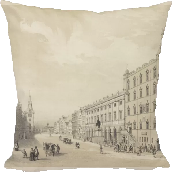 View of the Trongate of Glasgow about the year 1750 (engraving)