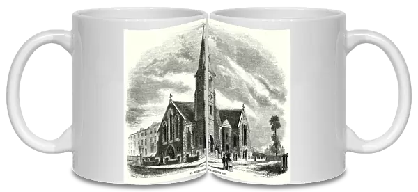 St Marks Church, Hornsey Road (engraving)