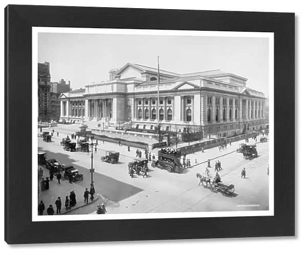 Public Library Building, New York City, USA, c. 1915 (b  /  w photo)