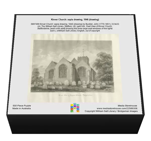 Kinver Church: sepia drawing, 1846 (drawing)