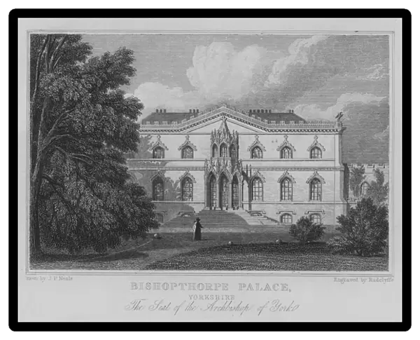 Bishopthorpe Palace, Yorkshire, The Seat of the Archbishop of York (engraving)