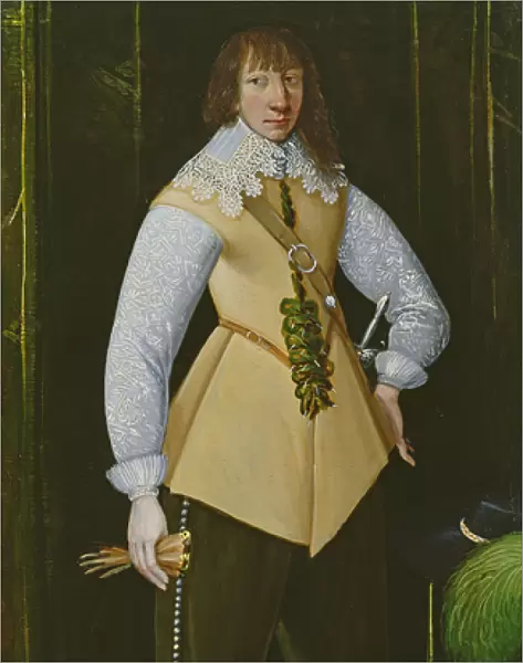 Portrait of a Royalist Cavalry Officer, c. 1640 (oil on copper)