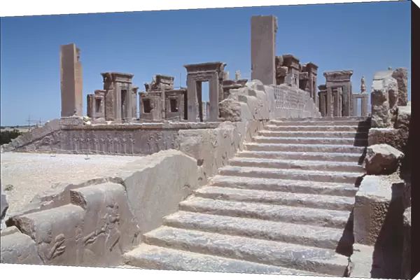 Stairway to the Tachara (Darius private palace) c. 485 BC (photo)