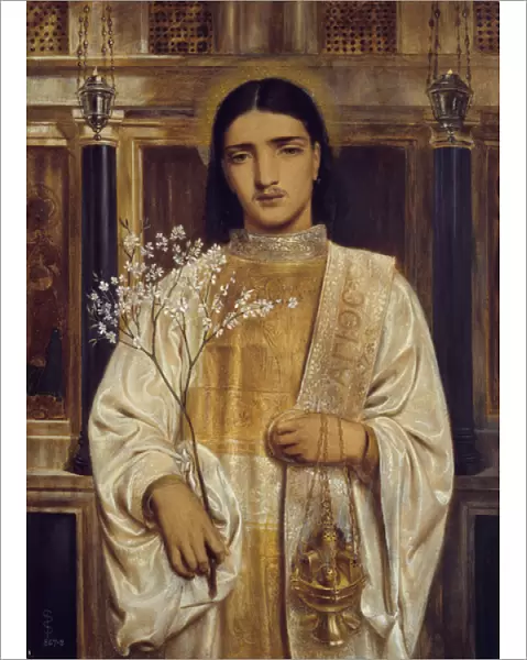 A Saint of the Eastern Church (formerly called A Greek Acolyte), 1867-68 (w  /  c on paper)