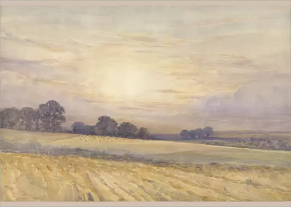 Landscape at Sunset, c. 1891 (w  /  c on paper)