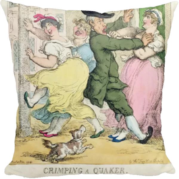 Crimping a Quaker from Teggs Caricatures Magazine, Vol IV, 1814