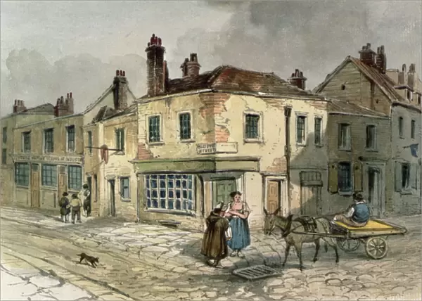 Old Pye Street, Westminster, 1849 (w  /  c on paper)