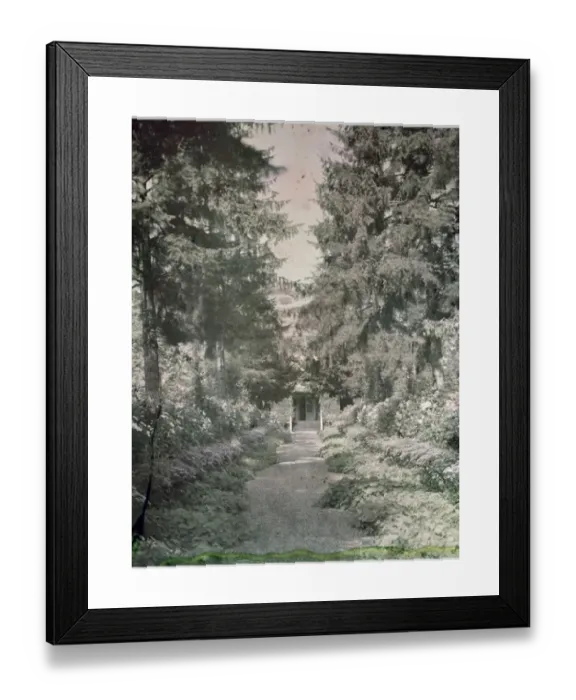 Framed Print : Print of Path in Monet's Garden at Giverny Framed Print : Print of Path in Monet's Garden at Giverny